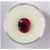 Image 2 : 4 CT Ruby Oval Natural Gemstone w/ Cert