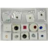 Image 1 : Variety lot of 17 Gemstones Ruby Quartz Opal Tourmaline