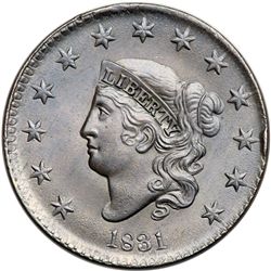 1831 N-2 R2 Small Letters Reverse MS64