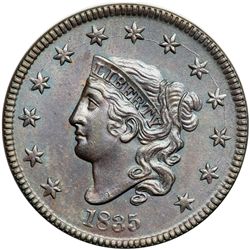 1835 N-1 R1 Head of 1834 with Large 8 & Stars MS60+
