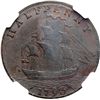 Image 2 : 1793/2 Washington Ship Halfpenny with Lettered Edge Bre