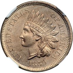 1859 Indian Head 1C NGC MS63