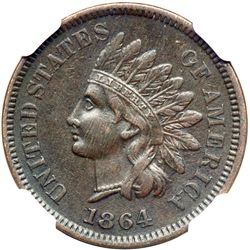 1864 L On Ribbon Bronze