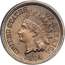 1864 Indian Head 1C. Copper-Nickel