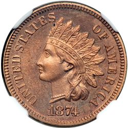 1874 NGC graded Proof Details