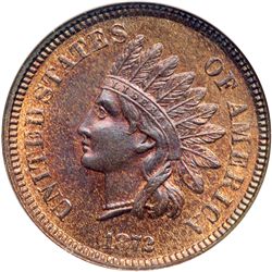 1872 Indian Head 1C NGC MS65