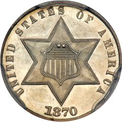 1870 Silver 3C