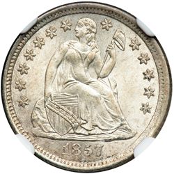 1857-O Liberty Seated 10C NGC MS67