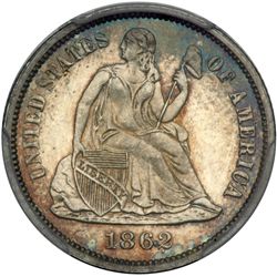 1862 Liberty Seated 10C