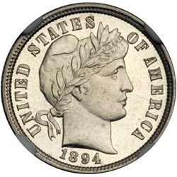 1894 Barber 10C NGC PF66 CAM