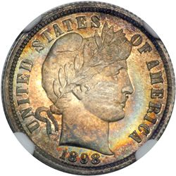 1898 Barber 10C NGC PF67 CAM