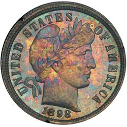 1898 Barber 10C PCGS Proof 63