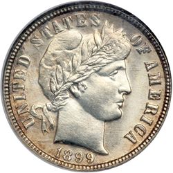 1899-O Barber 10C NGC MS64