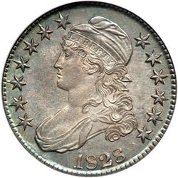 1828. Square Base 2, Small 8's, Large Letters O-115 Rar