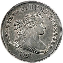 1797 B-1, BB-73 Draped Bust 9X7 Stars Large Letters Rar