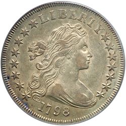 1798 B-2, BB-81 Small Eagle 15 Obverse Stars Rarity 3