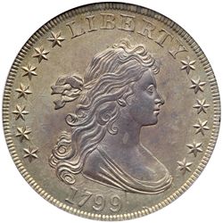 1799 B-11, BB-161 Normal Date 7X6 Stars Rarity 3. ANACS MS63
