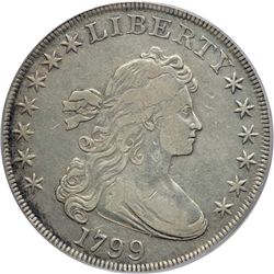 1799 B-11, BB-161 Rarity 3 PCGS graded Genuine