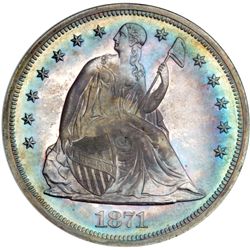 1871 Liberty Seated $1