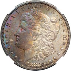 1880-CC Morgan $1. Rev of 1878 NGC MS63