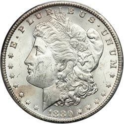 1880-CC Morgan $1. Rev of 1879