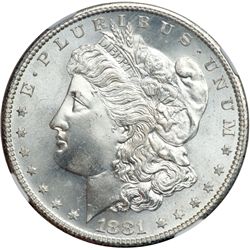 1881-S Morgan $1 NGC MS67