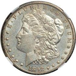 1892-CC Morgan $1 NGC AU55