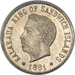 1881 Hawaiian Pattern Five Cents