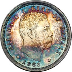 1883 Hawaiian Ten Cents PCGS PF66 CAM