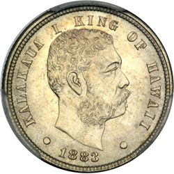 1883 Hawaiian Ten Cents