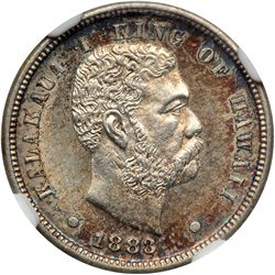 1883 Hawaiian Ten Cents NGC MS64