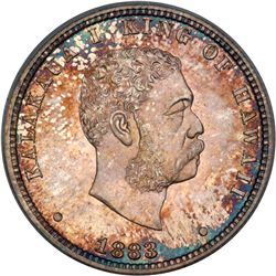 1883 Hawaiian 25C