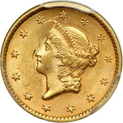 1852 $1 Gold Liberty
