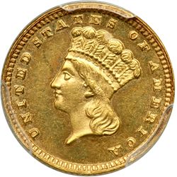 1885 $1 Gold Indian