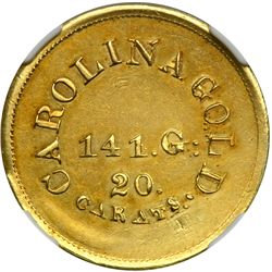 August Bechtler, 5 DOLLARS CAROLINA, 141 gr. 20 carats