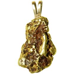 Natural Gold Nugget Pendant 40.8 gm.