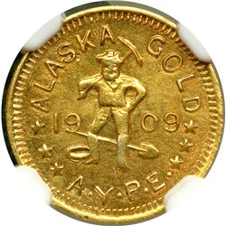 1909 WA Gold 1/2 DWT