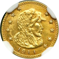 1911 Alaska 50c Gold NGC MS61