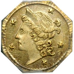 1854 Quarter Dollar Octagonal Liberty. BG-105 Rarity 3