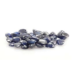 Natural Dark Blue Sapphire Oval Cut AAA 45 pcs 44.30ctw