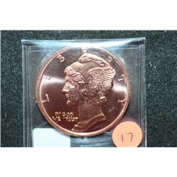 2012 Copper Round; .999 Fine Copper 1 Oz.