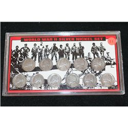 World War II Silver Nickel Mint Set, Lot of 11