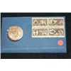 Image 1 : 1972 George Washington American Revolution Bicentennial Commerative Medal W/Postal Stamps First Day 