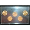 Image 1 : 2001-D US Mint State Quarter Set; Layered in 24K Gold, BU