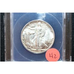 1944-D Walking Liberty Half Dollar; ANACS Graded MS62