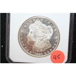 1881-S Silver Morgan $1; NGC Graded MS63 DPL