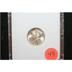 1944 Mercury Dime; MCPCG Graded MS65