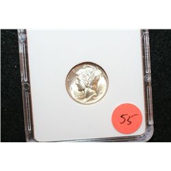 1941-D Mercury Dime; MCPCG Graded MS66