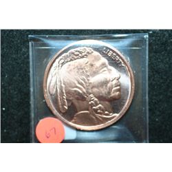 2012 Copper Round; .999 Fine Copper 1 Oz.