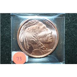 2012 Copper Round; .999 Fine Copper 1 Oz.